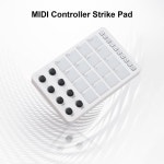 [누리공구]M-VAVE MIDI 컨트롤러 스트라이크 패드, RGB 백라이트 키보드, BT 연결, 저지연 3.5mm 출력 인터페이스, SMC-PAD : 팔재윤상사