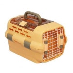 구암코 강아지 드라이브 캐리어 S 오렌지 애견켄넬 드라이브케이스 냥이케이지 : 구암코퍼레이션