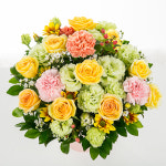 옐로인바스켓 꽃바구니 생화 출산 생일 축하 전국꽃배달서비스 : 반하다플라워 전국꽃배달