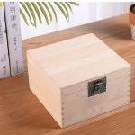 나무 케이스 가슴 상자 직사각형 걸쇠 잠금 래치 : 바이셀세븐티나인