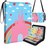 위한 로타딜로 - 남성용 트레이딩 카드 컬렉션 앨범 폴더 - 지퍼 핸드 캐리 로프가 있는 스포츠 카드 게임 카드용 청소년 성 디자인 : 온슈어랜드