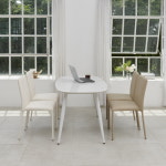 J1276 세라믹 라운드 4인 식탁 세트 1400 : 민쓰상점