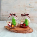 클레이 테라리움 겨울 숲속이야기 크리스마스 볼 만들기 키트 : 체험키트박스