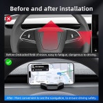 모델 3 Y 자동차 휴대폰 홀더용 FDAIUN 대시보드 마운트 실리콘 논슬립 스탠드 모든 스마트폰(모델 하 24-25 및 주니퍼 25)과 호환됩니다... 