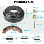 골프 카트 브레이크 수리 키트, 허브 드럼 & 슈즈 스프링 키트 장착 G14, G16, G19, G22 G&E 1994-2006 모델, OEM JU0-G6521 : 블루버드10