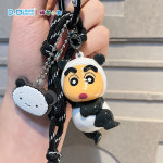 G1545 짱구는 못말려 키링 열쇠고리 귀여운 정품 선물 미니 짱아 유리 부리부리 파자마 : 쿠마네상점