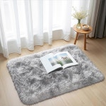 Zentavio 침대 옆 러그 스몰 5.1x7.6cm(2x3인치) 샤그 입구 러그 부드러운 침실 카펫 부분 러그 기숙사 대학 필수품 미끄럼 방지 거실 스로우... 