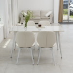 J1273 세라믹 사각 4인 식탁 세트 1400 : 민쓰상점