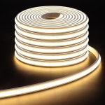 유연한 24V COB LED 스트립 램프 DC 인터페이스 절단 가능 실내 장식 조명 고밀도 라이트 리본 백 접착제 포함 : 포리파이브코퍼레이션