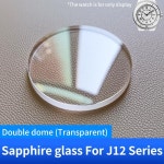 J12 시리즈 H5696 5699 6345 6346 6418 6419 6478 6501 6755 7121용 더블 돔 사파이어 크리스탈 라운드 글래스 시계 크리스탈 부품... 