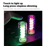 도지 자동차 USB 야간 조명, 터치 디밍 가능 유리병 실내 조명 플러그 꽂기, 자동차용 미니 LED 전구 캠핑, 파티, 홀리데이 장식, 침실... 