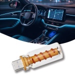도지 자동차 USB 야간 조명, 실내 조명 플러그인, 터치 디밍 가능 유리병 자동차용 미니 LED 전구 캠핑, 파티, 홀리데이 장식, 침실... 