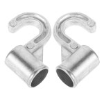 옷장 걸이 후크 옷 막대 홀더 드릴링 없음 구성 요소 알루미늄 액세서리 카드 : 바이셀세븐티나인