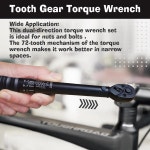 BIKE TOOL 1/4인치 드라이브 클릭형 자전거 토크 렌치 세트 220Nm 알렌 Torx 비트 연장 바 보관 케이스 포함 : 케이피-글로벌