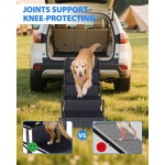 차량용 NRYDEPET 반려견 계단 5단계 접이식 반려동물 계단, SUV, 트럭, 높이 34-38인치, 미끄럼 방지 표면, 최대 120파운드까지 지원 : 드림릿