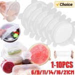 실리콘 스트레치 뚜껑 원형 그릇 커버 내구성 보관 랩 냄비 주방 조리기구 6 5cm 1 PCS : 블루오션0505