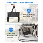 차량용 NRYDEPET 반려견 계단 5단계 접이식 반려동물 계단, SUV, 트럭, 높이 34-38인치, 미끄럼 방지 표면, 최대 120파운드까지 지원 : 드림릿