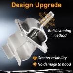 EVRBUL 업그레이드된 스테인리스 후드 소품 로드 리테이너 클립 지지 로드 홀더 클립 랭글러 YJ TJ 타운 & 컨트리 닷지 듀랑고 그랜드... 
