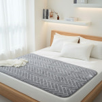 국산 한일세상 전기요 1인용 2인용 전기 온열 매트 헤링본그레이 중형 대형 : 국민유통