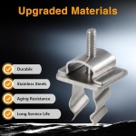 EVRBUL 업그레이드된 스테인리스 후드 소품 로드 리테이너 클립 지지 로드 홀더 클립 랭글러 YJ TJ 타운 & 컨트리 닷지 듀랑고 그랜드... 