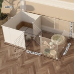 반려견 울타리 집 켄넬 실내 소형견 테디 격리 문 화장실 포함 강아지 케이지 : 미주세브