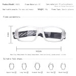 보호 안경용 수그리 스포츠 안경 러닝 농구 축구 충격 흡수 조절 스트랩 1 G8031 Gloss Black Frame : 비행기타고온상점