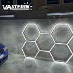 벌집 육각형 LED 천장 차고 조명, 매우 밝은 6500K 차가운 빛, 4S 작업장, 가정 체육관에 적합 : 바이셀에이트세븐