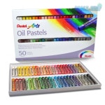 펜텔 Pentel 아트 16 오일 세트 흰색2개입 49색 PHN 무독성 12색 : 벨로트레드