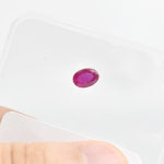 [No.250006] 루비 / 버마산 0.96캐럿 7X5mm / 보석 원석 수집 : 후크의 보물상자