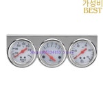 HG89 자동차 트리플 게이지 12V 52mm 볼트 미터 온도 및 오일 프레스 : 하이템플러번개