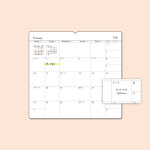 양지 다이어리 먼슬리 56 이니셜 로고 인쇄 각인 : 동명문구라인몰