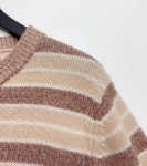 수입 명품 여자 울 스트라이프 가디건 니트 하객의류 간절기 d3009 : 차도우