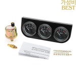 52MM 3in1 Meter Temperature Gauge Volt Oil Pressure Kit Sensor 10mm Triple : 하이템플러번개