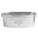 추억을 개인 맞춤형 서빙 굿타임 음료 욕조 - 아연 도금 스탠드 포함 2 Line Message With Stand : 에테로닉