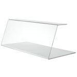 구부러진 아크릴이 있는 HUBERT 재채기 가드 23 4L 12 4D 2H : 라라샵인