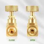 리토랑주 2팩 헤비 듀티 황동 교체 제어 바늘 밸브 1/4인치 여성 NPT X 1/4인치 여성 NPT 연결 1PCS 1/4 Female x Male : 딜리고포스트