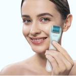 그드반리미 10 in 1 더마 롤러 키트, 0.25mm 마이크로니들링 롤러, 페이셜 뷰티 스킨 케어 도구, 교체 가능한 헤드 및 보관 케이스 포함... 