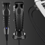 전문가, 이발용 이발기, 남성용 충전식 전기 트리머, 가족용 가이드 빗 11개가 포함된 T-블레이드 그루밍 키트 2299+2296black : 원더링크