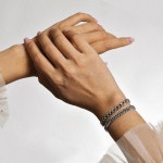 VNOX 실버 체인 팔찌 - 튼튼한 스테인리스 스틸 7mm 너비 쿠바 링크 팔찌, 남성, 아버지, 남편을 위한 선물 : 덴버1