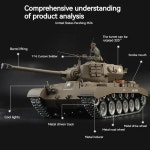 Henglong American M26 무거운  52cm 대형 전투 모델 다기능 경쟁 시뮬레이션 장난감 소 선물 : 오후의 여유 상점