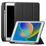 아이패드 10.2인치 9세대 신지모루 애플펜슬 수납 폴리오 스마트커버 케이스 블랙, 아이패드 9세대 10.2 : 신지몰스토어