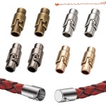 5pcs 마그네틱 걸쇠 팔찌 코드 캡 클로저 커넥터 잠금 가죽 목걸이 쥬얼리 공예 만들기 용품 : 달코미store