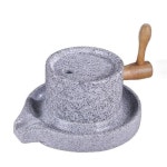 커피맷돌 곡물 그라인더 분쇄기 맷돌 빈티지 레트로 커피 카페 기계 블루스톤 25x40cm : 아모르직구다