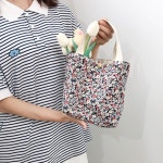 미니도트백 사각토트백 가벼운토트 스퀘어 천 패브릭 : 다전상회