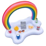 무지개 튜브 트레이 풀바 에어쿠션 스낵 미니 1 무지개구름 아이스바 90 50CM : 하나솜