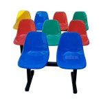 버스정류장 의자 공원 벤치 펜션 야외 컬러 카페 대기 웨이팅 2인용 2 2인용(플라스틱체어커버)+철제스탠드4색상선 : 스마일마켓01