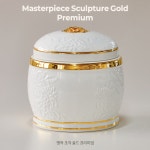 [명지사] 납골당 꾸미기 프리미엄 봉안함 유골함 24K 순금 진공 밀폐 납골함 명작 조각 골드 : 명지사
