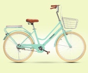 클래식 자전거 24인치자전거 경량 출퇴근 가벼운 출퇴근용 등하교 옐로우 블랙 솔리드 타이어 22인치 : 아테리에라운지