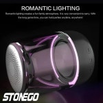 에스엔고 | 투명한 디자인의 진정한 무선 스테레오 스피커 호흡 LED Bluetooth 5.0 TF 카드 AUX 입력 : 조은맘스토어