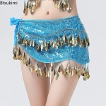 2025 여성 벨리댄스 벨트 인도 무용 의상 액세서리 벨트 벨리댄스 힙 스카프 벨리댄스 코인 벨트 태슬 허리 체인 : 칠룡산업